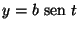$y=b{\text {\ sen }}t$