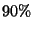 $90\%$