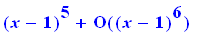 y(x) = series(5+(-5+1/25*alpha)*(x-1)+(-1/3125*alpha^2+5)*(x-1)^2+(-1/3125*alpha^2+1/234375*alpha^3-5+1/75*alpha)*(x-1)^3+(2/234375*alpha^3+5-1/75*alpha-2/9375*alpha^2-2/29296875*alpha^4)*(x-1)^4+(2/23...