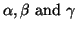 $ \alpha,\beta\ {\rm and}\ \gamma$