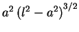 $a^2\left(l^2-a^2\right)^{3/2}$