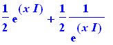 1/2*exp(x*I)+1/2*1/exp(x*I)