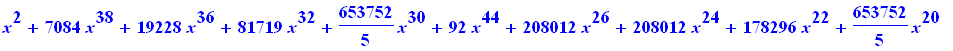 x^2+7084*x^38+19228*x^36+81719*x^32+653752/5*x^30+92*x^44+208012*x^26+208012*x^24+178296*x^22+653752/5*x^20+43263*x^16+19228*x^14+81719*x^18+x^48+12*x^46+7084*x^12+506*x^42+10626/5*x^40+10626/5*x^10+92...